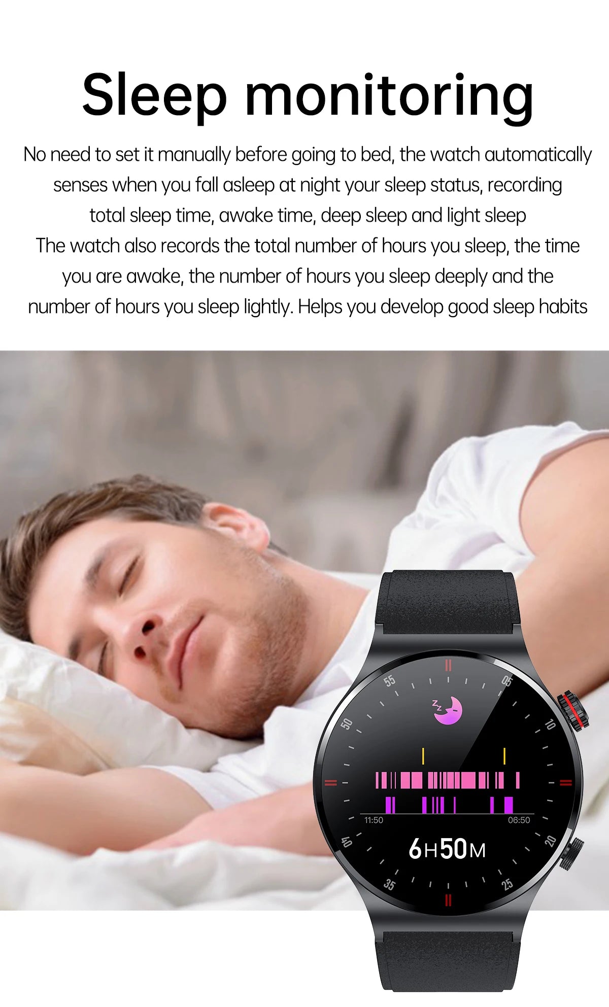 QW33 AMOLED Smart Watch with NFC & Call