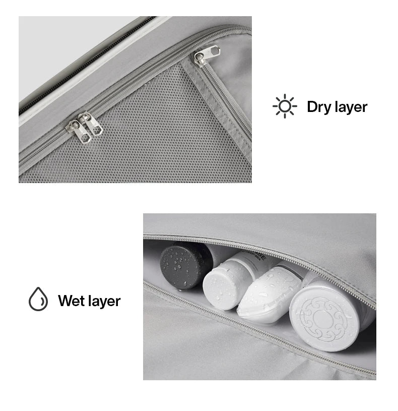 PC Hardside Travel Suitcase with Wide Handle & TSA Lock