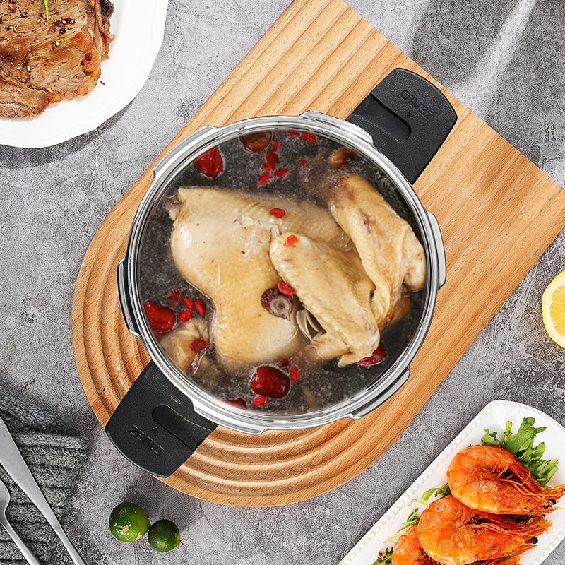 Kitchen gas pressure cooker, 80KPa, pressure cooker, rice cooker, energy-saving, safety protection, fast cooking machinery