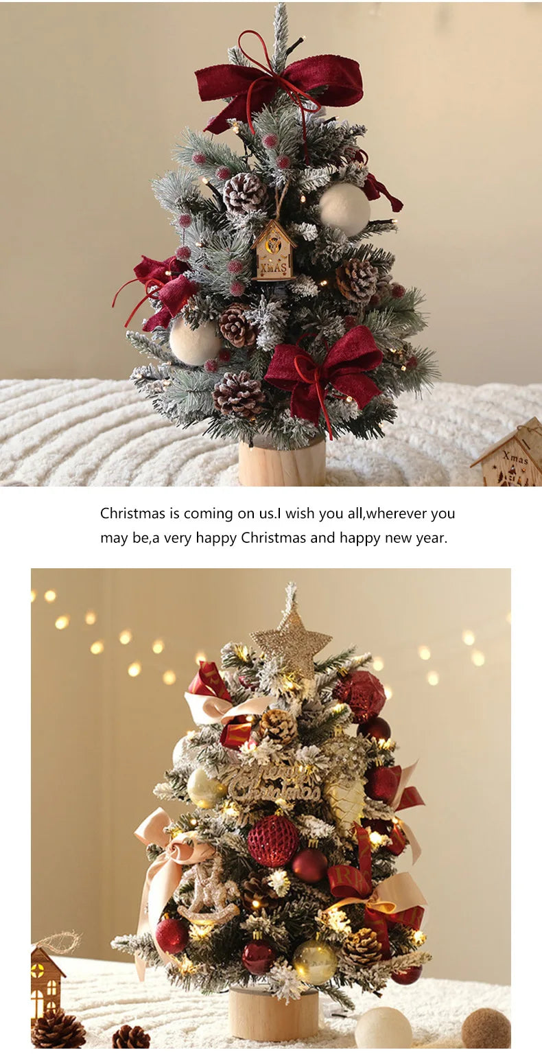 Popular Christmas Decorations DIY Small Christmas Tree 45/60CM Desktop Christmas Tree Ornament Window Decoration