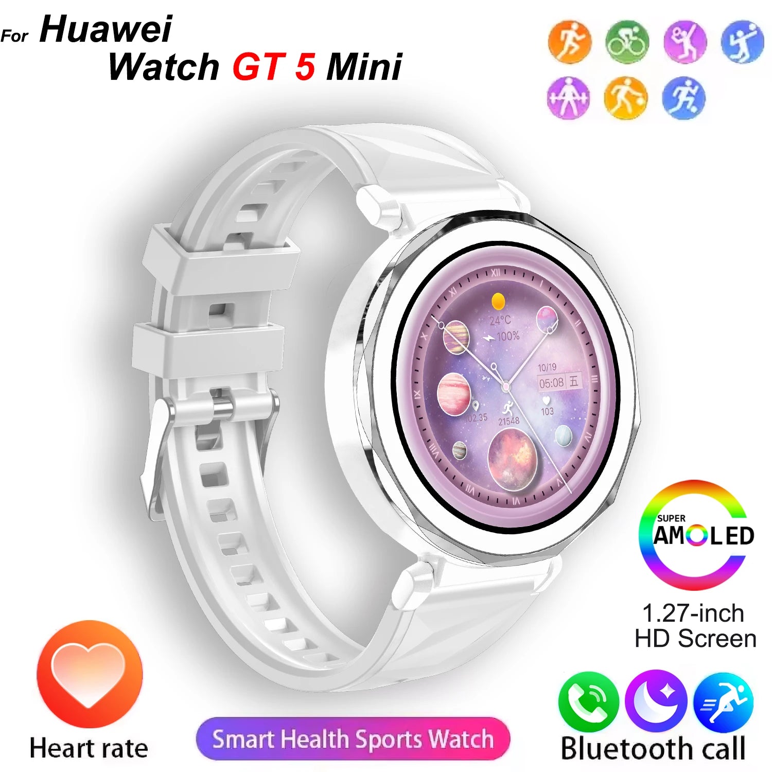 GT5 Mini Smartwatch with GPS NFC & Bluetooth Call