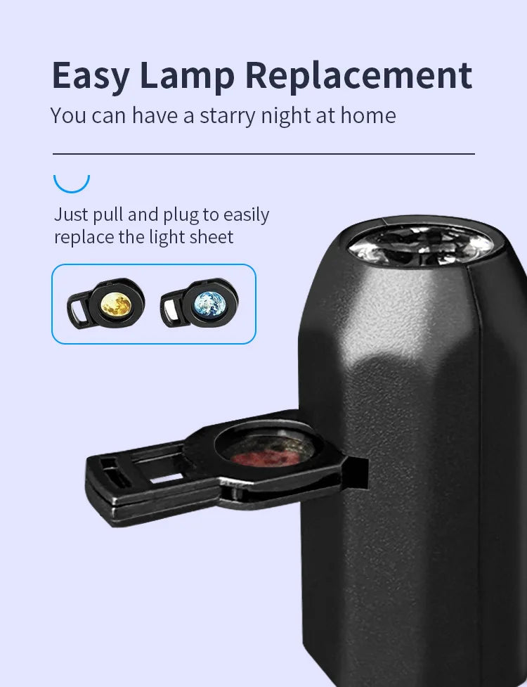 2025 Christmas Day LED Night Light USB Flexible Projector Light Holidays Party led Atmosphere Lights Starry Moon Ambient Lamp