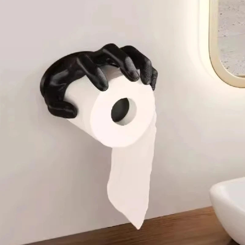 Art Hand Tissue Holder Indoor Desktop Decoration Resin Handicrafts Ornaments Creative Design Organization Storage Napkin Box