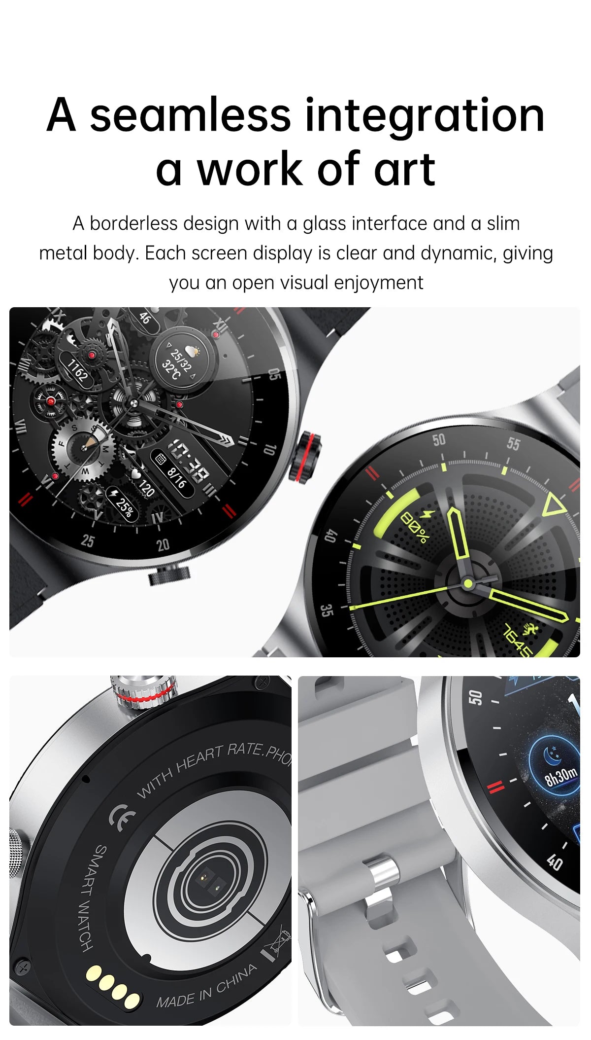 QW33 AMOLED Smart Watch with NFC & Call