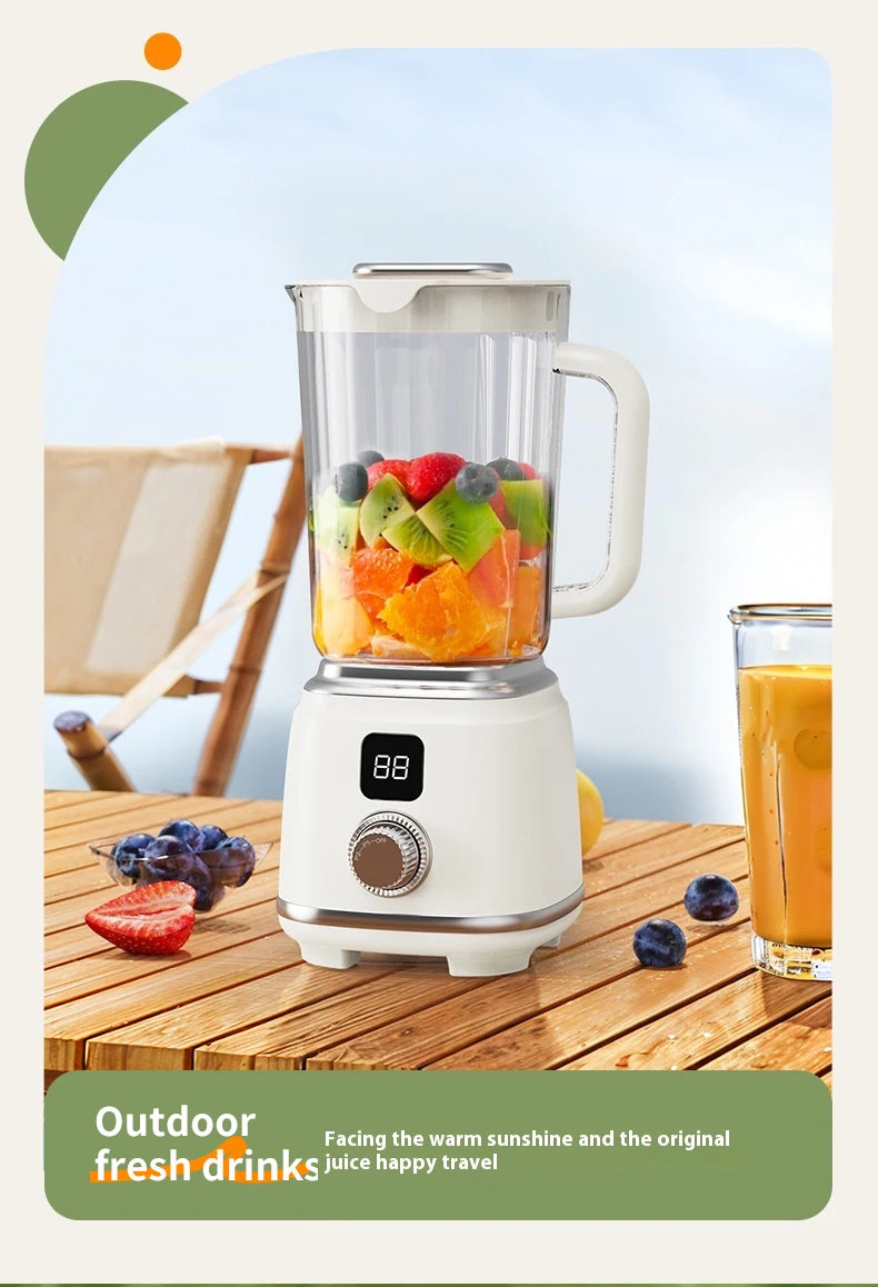 Portable Rechargeable Juicer Blender USB 2 in 1 Fruit Juice Extractor Quiet Operation for Travel Outdoor Baby Food Smoothie