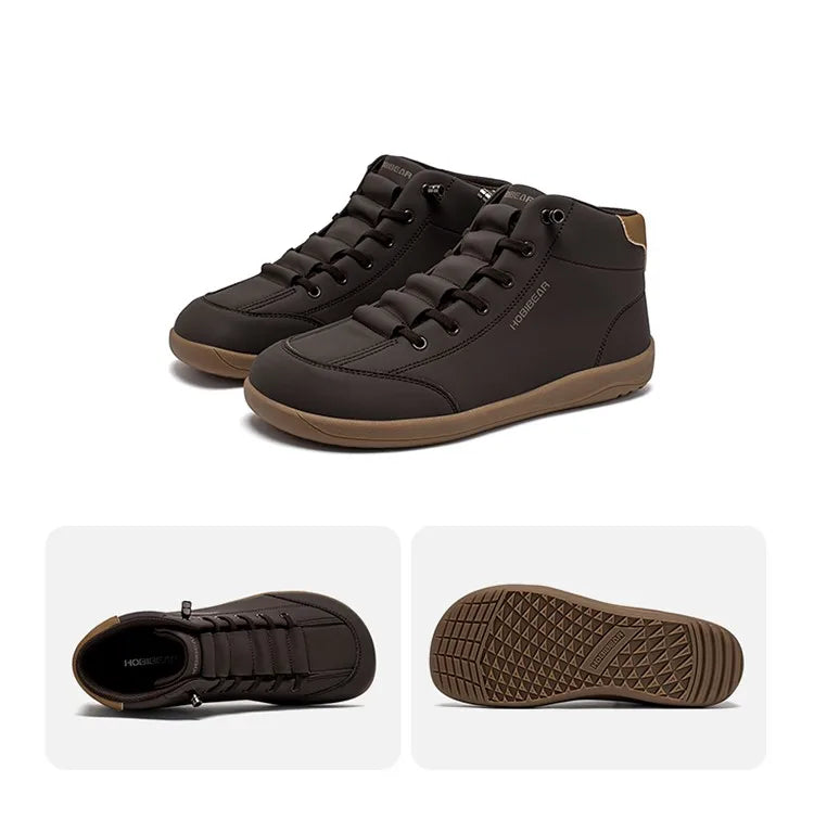 HOBIBEAR Mid-Top Barefoot Shoes – Wide Toe Non-Slip Casual Outdoor Sneakers