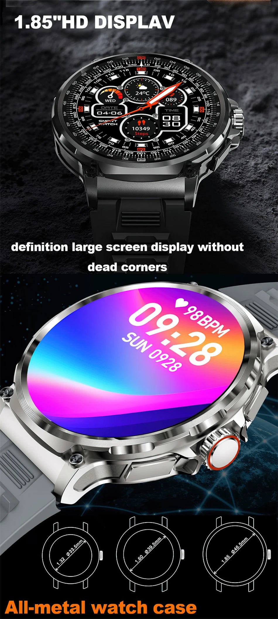 GPS AMOLED Smart Watch with Bluetooth Call