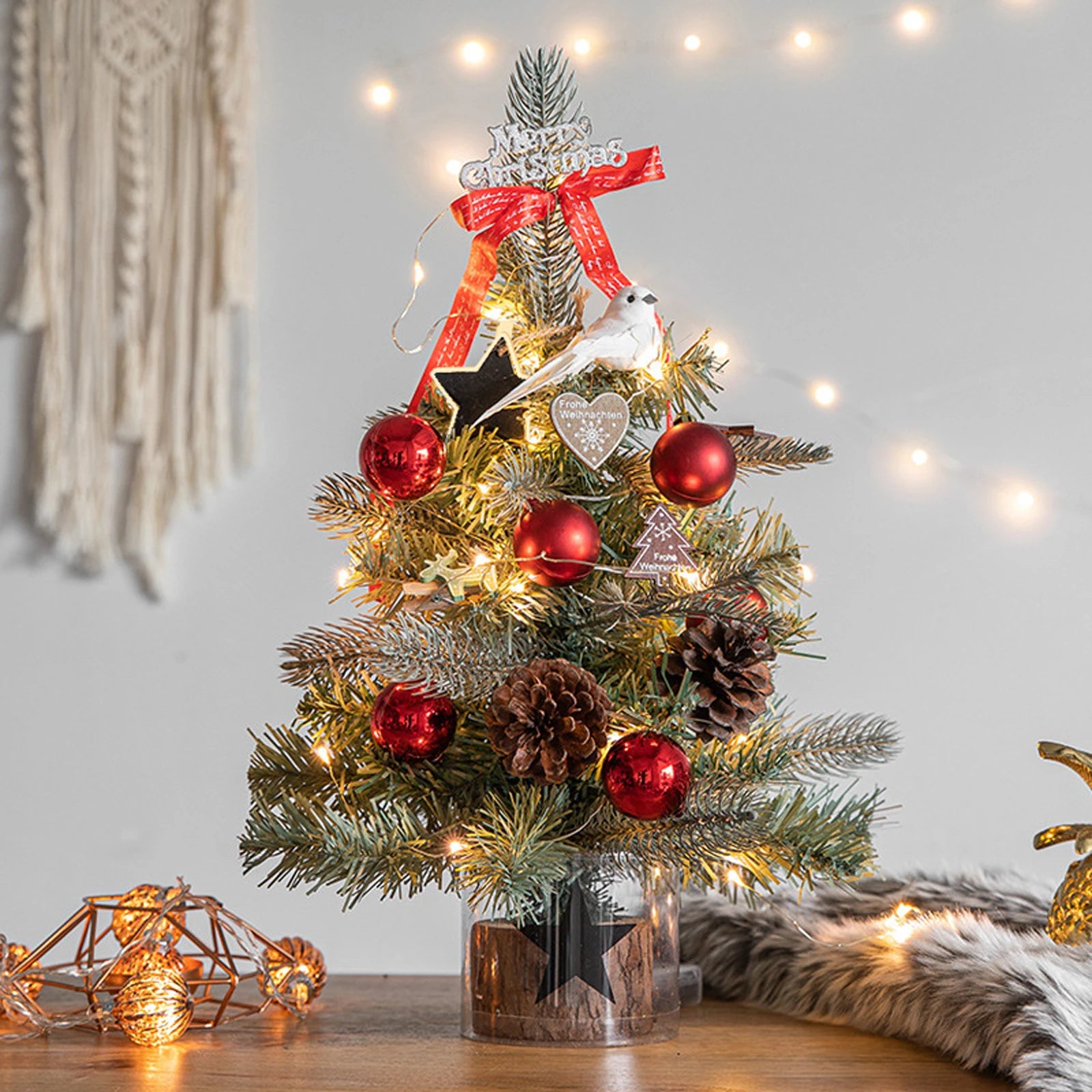 Classic Exquisite Christmas Tree Christmas Creatively Desktop Ornaments Family Festival Party Atmosphere Decoration Supplies