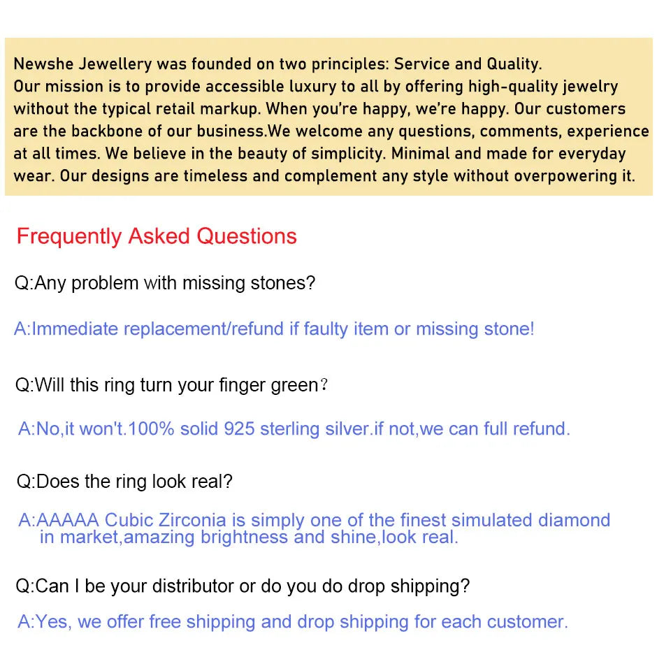 Newshe Original 925 Silver Moissanite Rings GRA Certified D Color VVS1 Diamond Wedding Ring Set for Women Luxury Jewelry