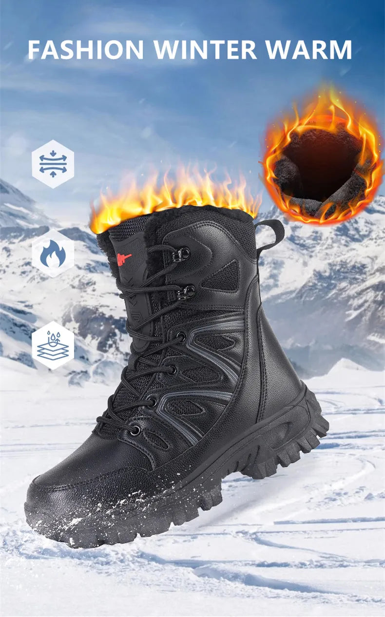Men’s Waterproof EVA Rain Boots – Non-Slip Winter Snow Shoes