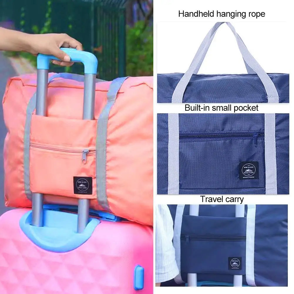 Travel Bag Folding Travel Storage Bag Travel Storage Bags Boarding Luggage Clothes Handbags Picnic Move House Large Handbag