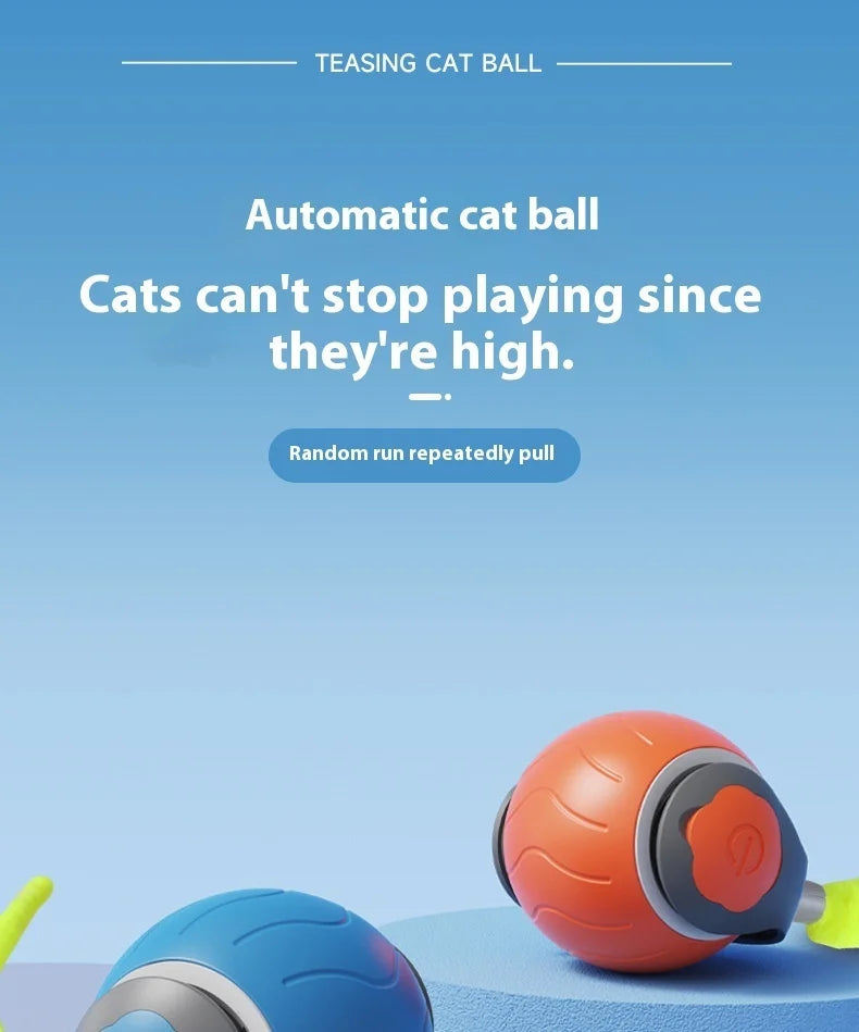 Smart Interactive Cat Toy Ball with Tail