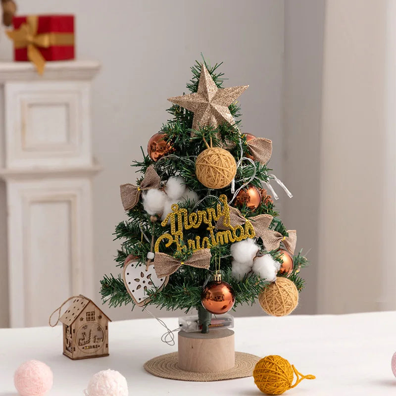 Desktop Christmas Tree Plush Christmas Tree Ornament Gift Christmas Tree Decoration DIY Christmas Tree Mini