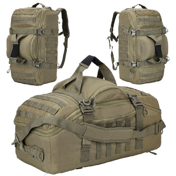 Large Tactical Duffle Backpack 30L–80L Travel Bag
