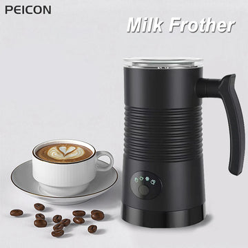 Electric Milk Frother 4 in 1 Hot and Cold Foam Maker for Milk Automatic Rotary Foamer for Coffee Cappuccino Latte Milk Frother