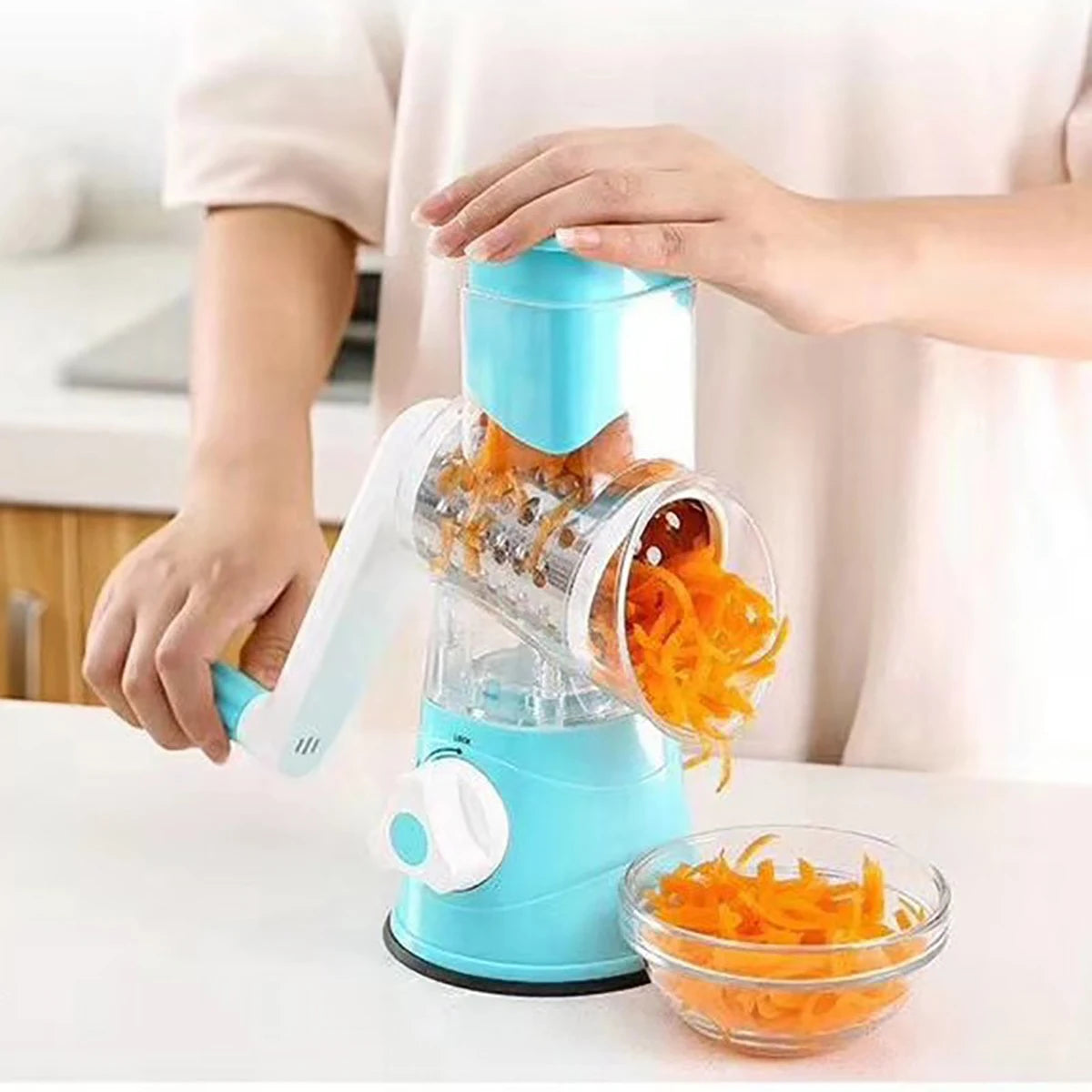 Household Multifunctional  Roller Vegetable Cutter Hand Crank Kitchen  Grater Cheese Peanut Cookie Chopper tools