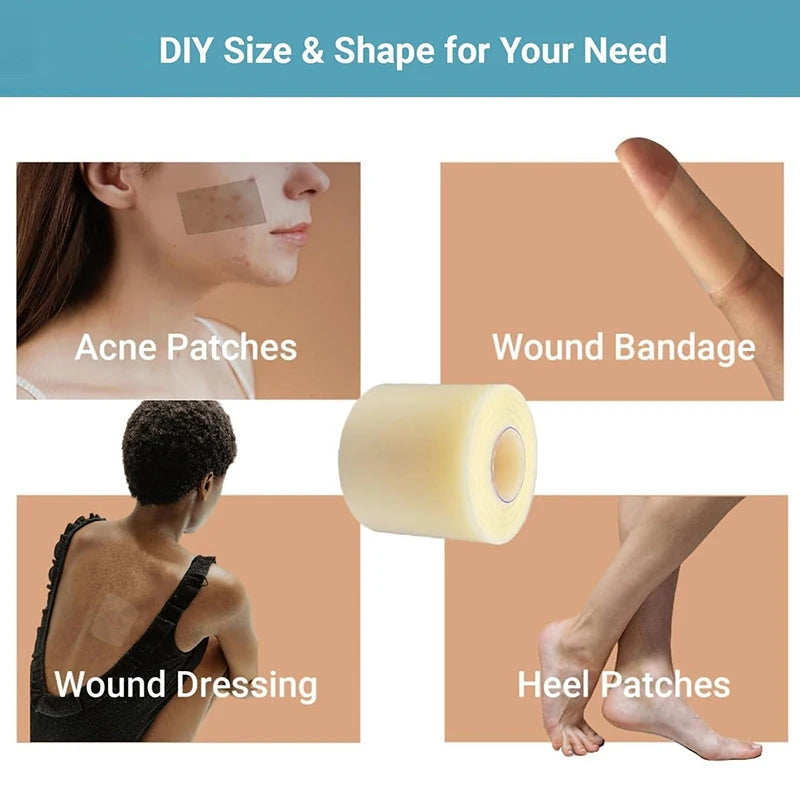 Bed Sore Bandages, Highly Absorbent Hydrocolloid Roll For Wound Care Hydrocolloid Patch Bandages With Self-Adhesive