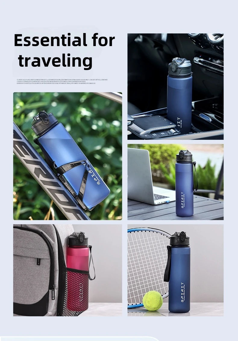 750ml Sports Water Bottle with Straw & Lock