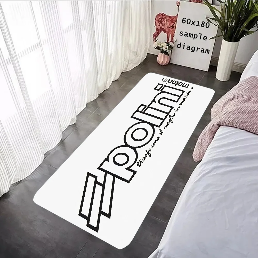 P-Polini Scooter Racer Floor Mat – Non-Slip Flannel Rug