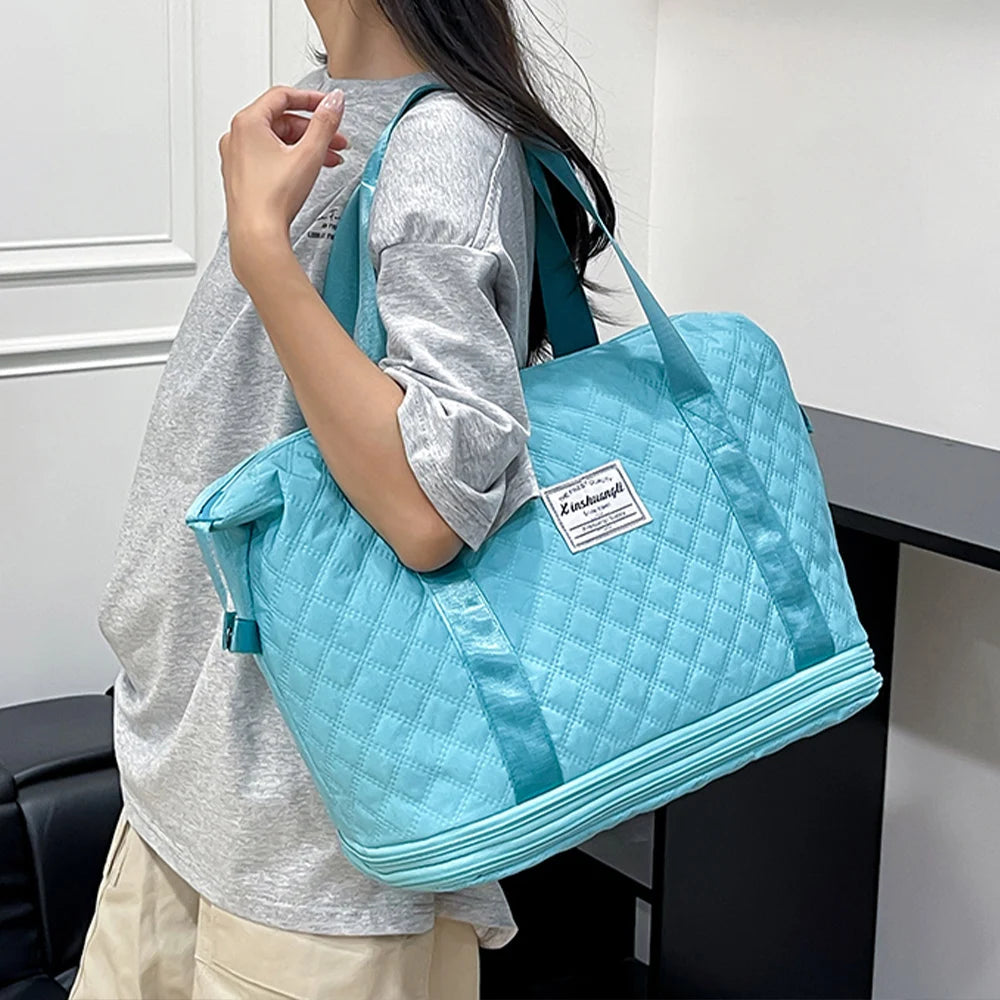 Travel Bag, Handheld Travel Bag, Large Capacity Expandable Fitness Bag, Outdoor Travel Luggage Bag, Storage Bag