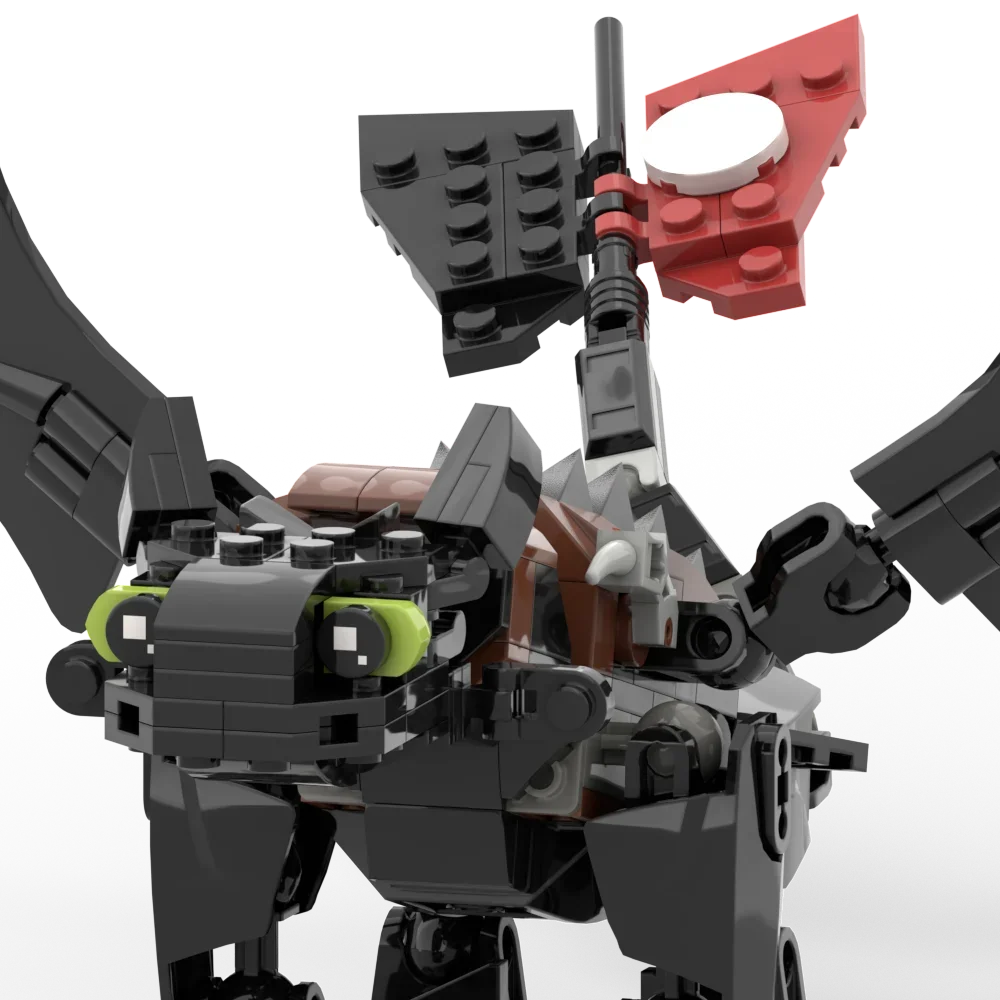 MOC Movie Train Dragon Figure Bricks Construction Toys For Boy Toothless Night Furied Dragon Building Blocks For Children Toys