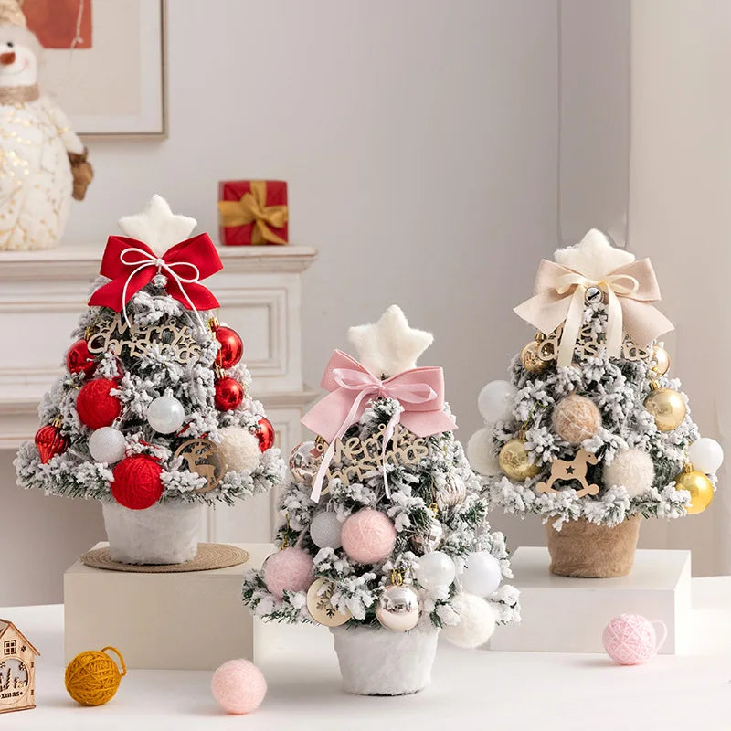 Desktop Christmas Tree Plush Christmas Tree Ornament Gift Christmas Tree Decoration DIY Christmas Tree Mini