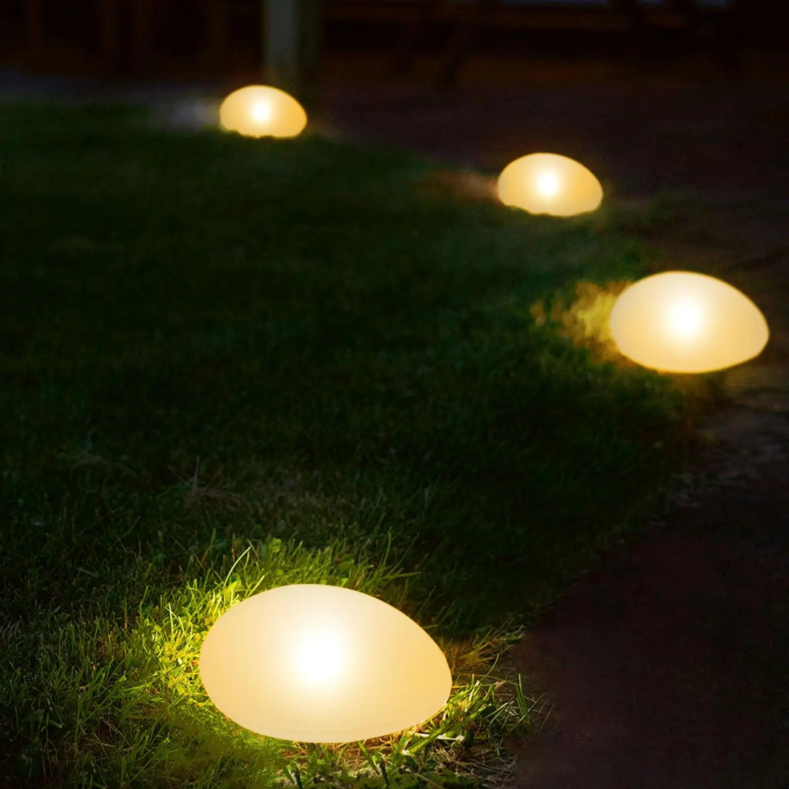 Solar LED Garden Lawn Glowing Globe Light Waterproof Patio Lawn Landscape LED Ball Lights Ambient Outdoor Garden Lamp Lights