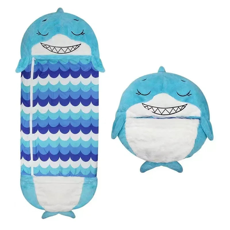 Kids Animal Sleeping Bag Plush Pillow Sleep Sack