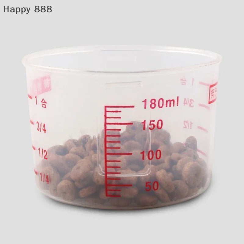 1.5kg/2kg Plastic Pet Food Storage Container With Measuring Cup, Moisture-Proof & Sealed Jar For Dogs And Cats