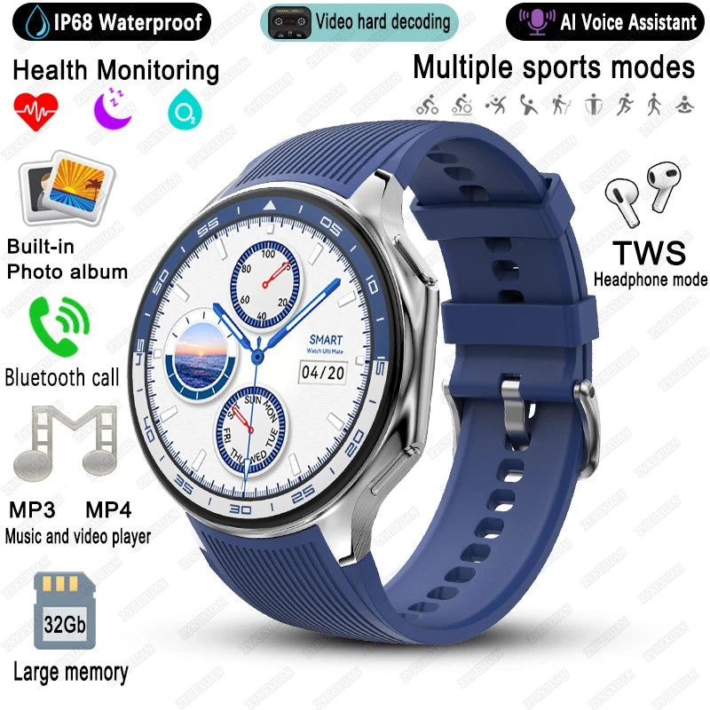 Watch X AMOLED Smart Watch with 32GB & Bluetooth Call