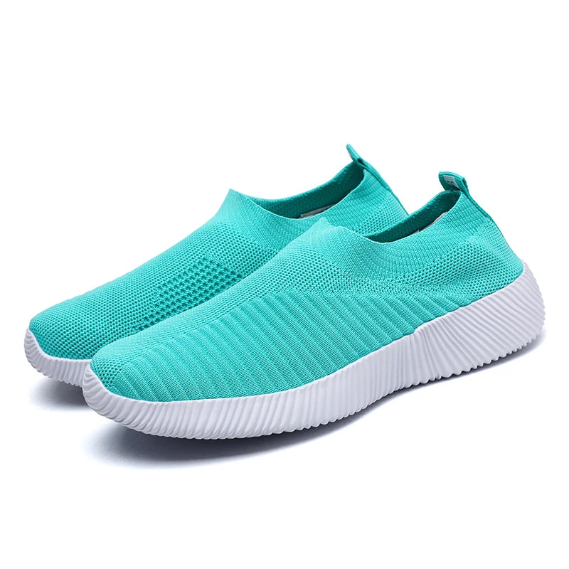 Women’s Slip-On Vulcanized Sneakers Lightweight Flats