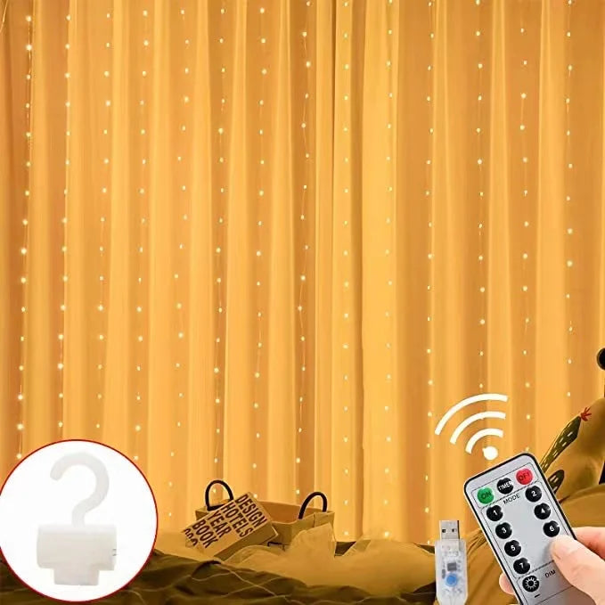 christmas lights decorations lamp holiday lighting USB Holiday Curtain Garland Lamp fairy lights lights decoration led light