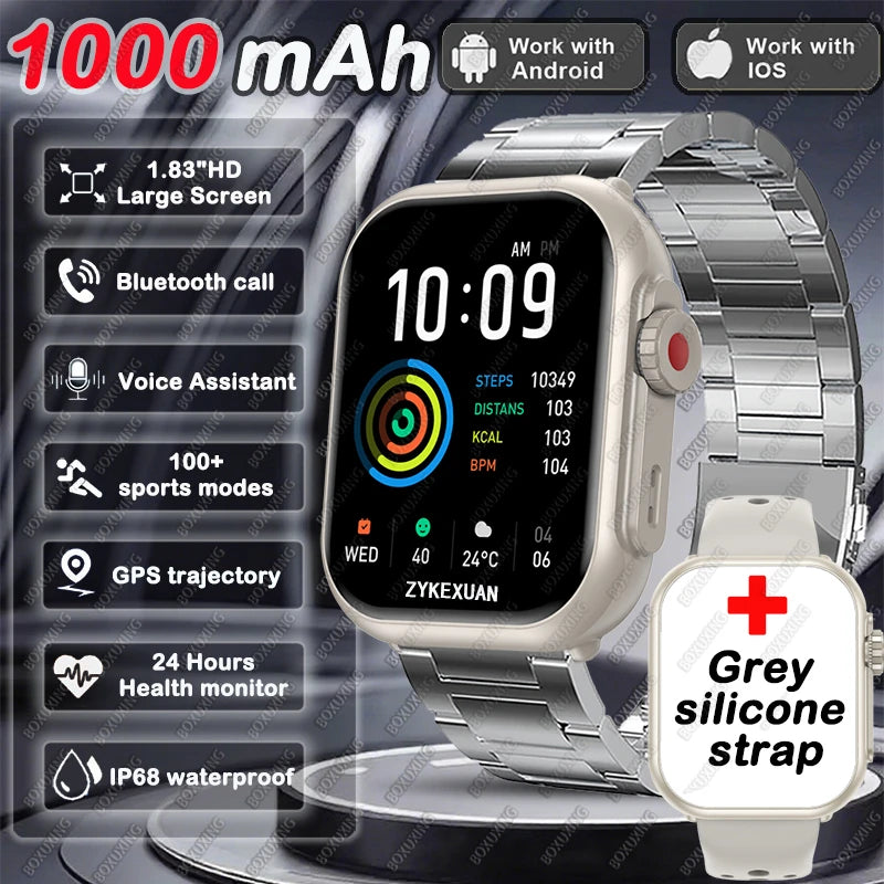 AMOLED Smart Watch with Bluetooth Call & GPS