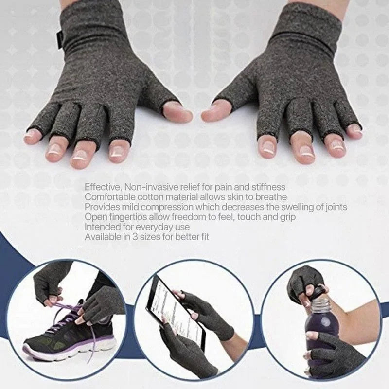 1 Pair Winter Warm Arthritis Gloves Anti Arthritis Therapy Compression Ache Joint Pain Relief Screen Gloves Health Care