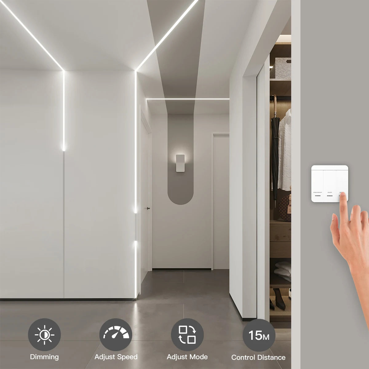 1-4pcs/lot WS2811 IC Pixel Addressable Horse Race LED Strip Light DC 24V Running Water Flowing Tape Lamp Decor 3000K/4000/6000K