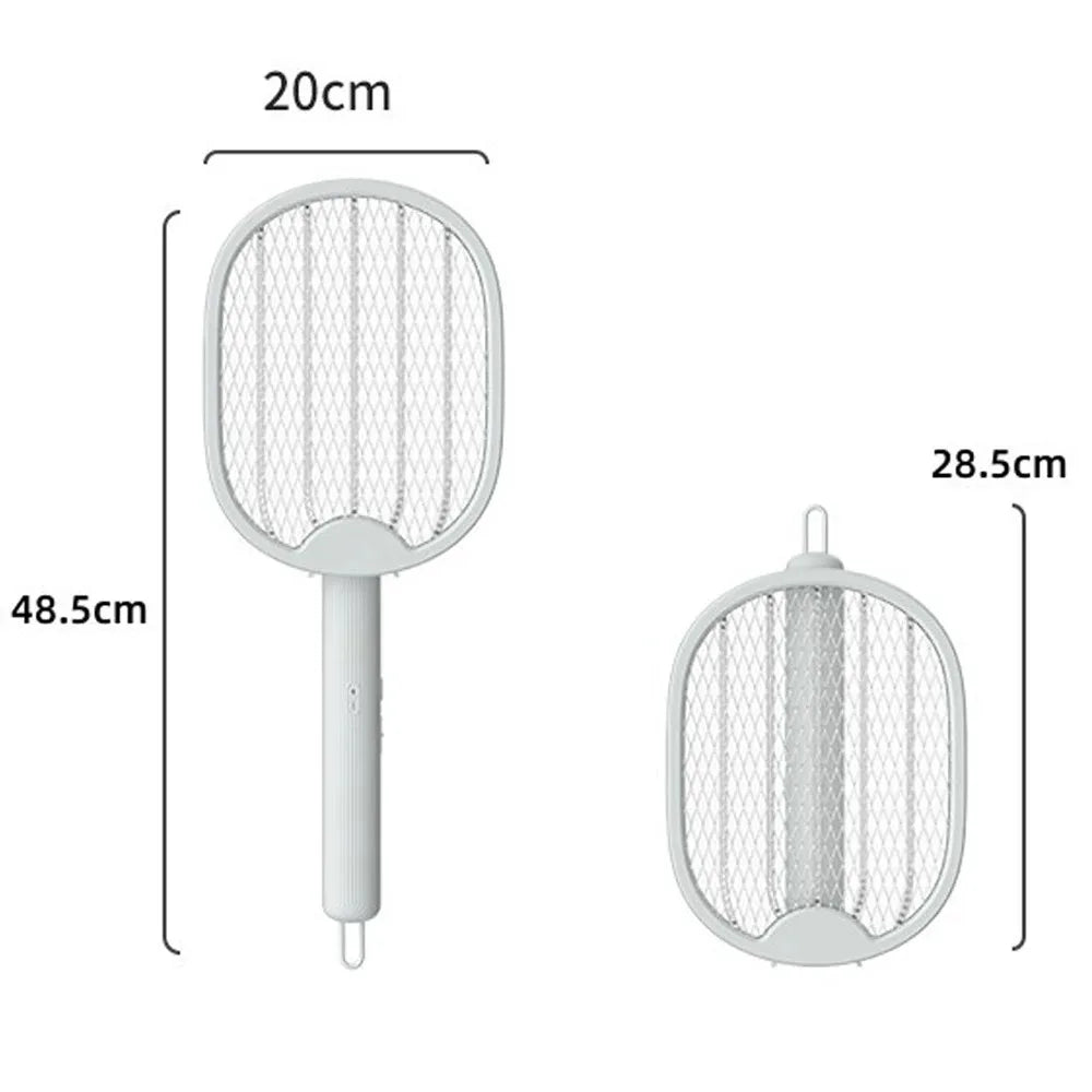 Foldable Electric Mosquito Swatter Safety Mesh USB Rechargeable Child Lock Portable for Travel Camping Indoor Outdoor Zapper
