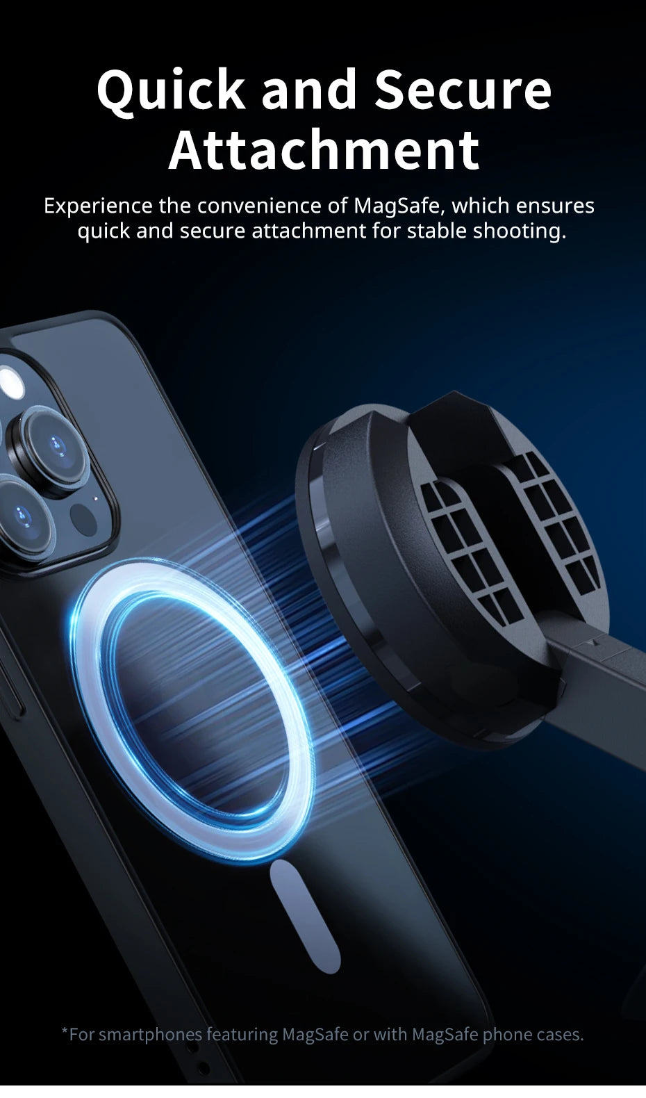 MT-84 1.53M Magnetic Selfie Stick Tripod for iPhone & Android