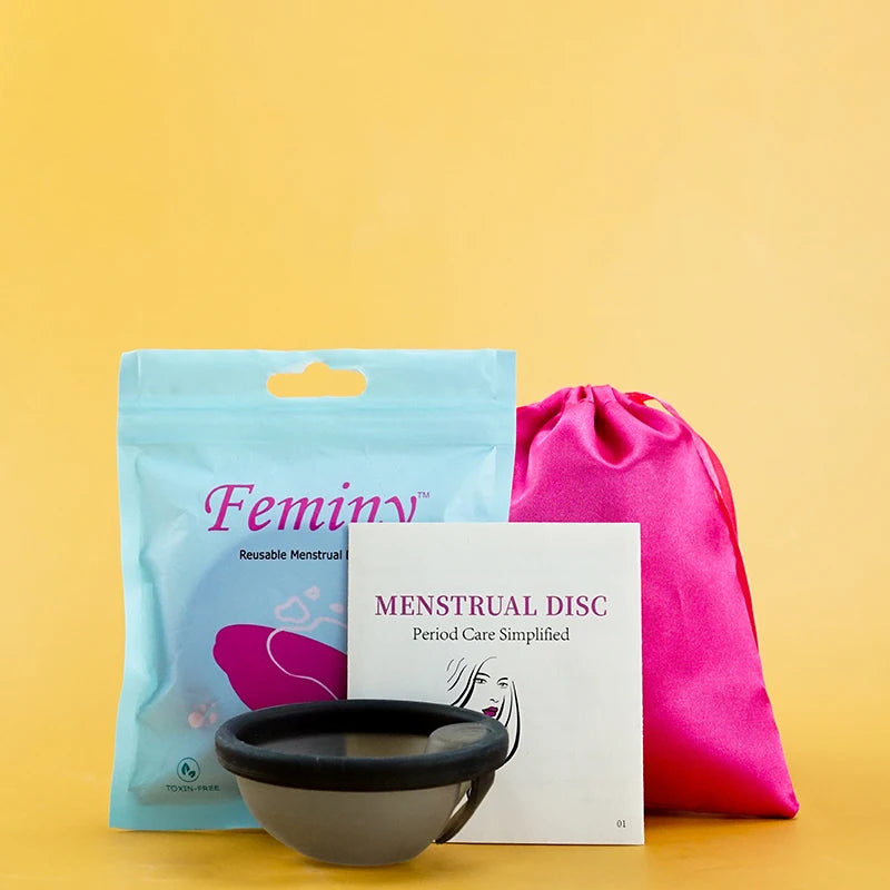 Medical Silicone Menstrual Disc With String Menstrual Cup Period Menstrual Collector Menstruation Disk Women Health Care Hygiene