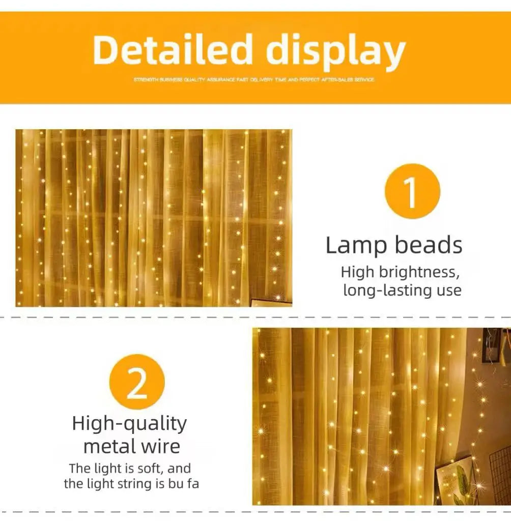 christmas lights decorations lamp holiday lighting USB Holiday Curtain Garland Lamp fairy lights lights decoration led light
