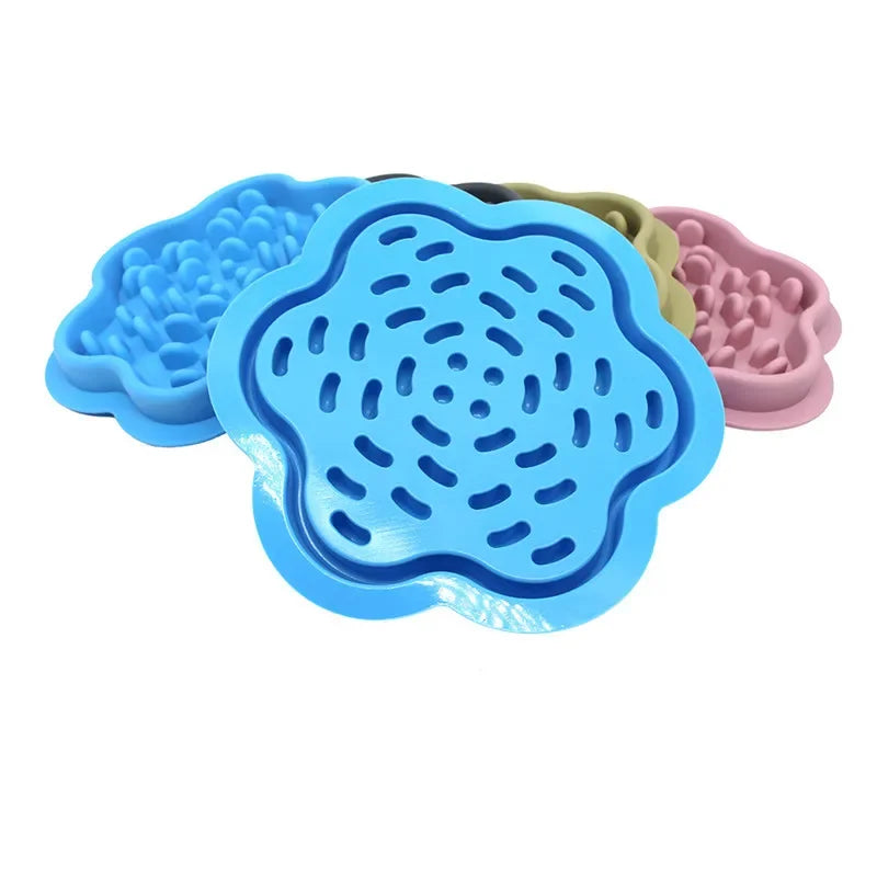 Pet Products Mat For Dogs Cats Slow Food Bowls With Suction Cup Feeding Food Silicone Lick Pad Dog Slow Feeders Treat Dispensing