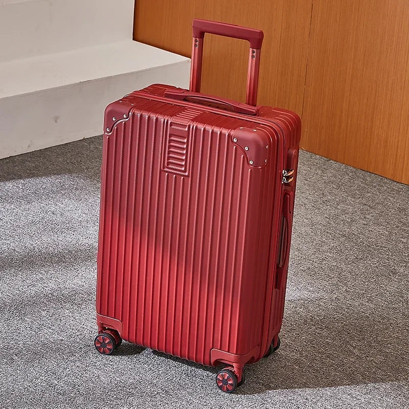 Aluminum Alloy Carry-On Luggage with Cup Holder Spinner Case