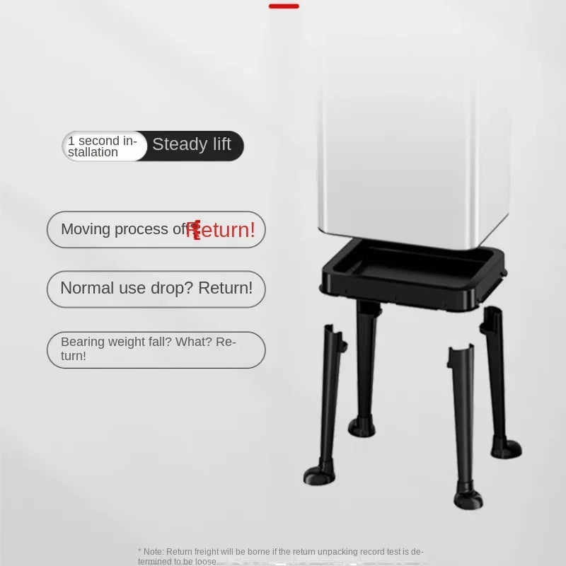 Kitchen Eye-Catching Garbage Can High-Standing Trash Bin Stylish Home Living Room Roller Creative Mobile Bedroom Bin