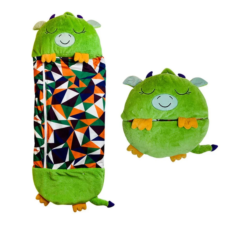 Kids Animal Sleeping Bag Plush Pillow Sleep Sack