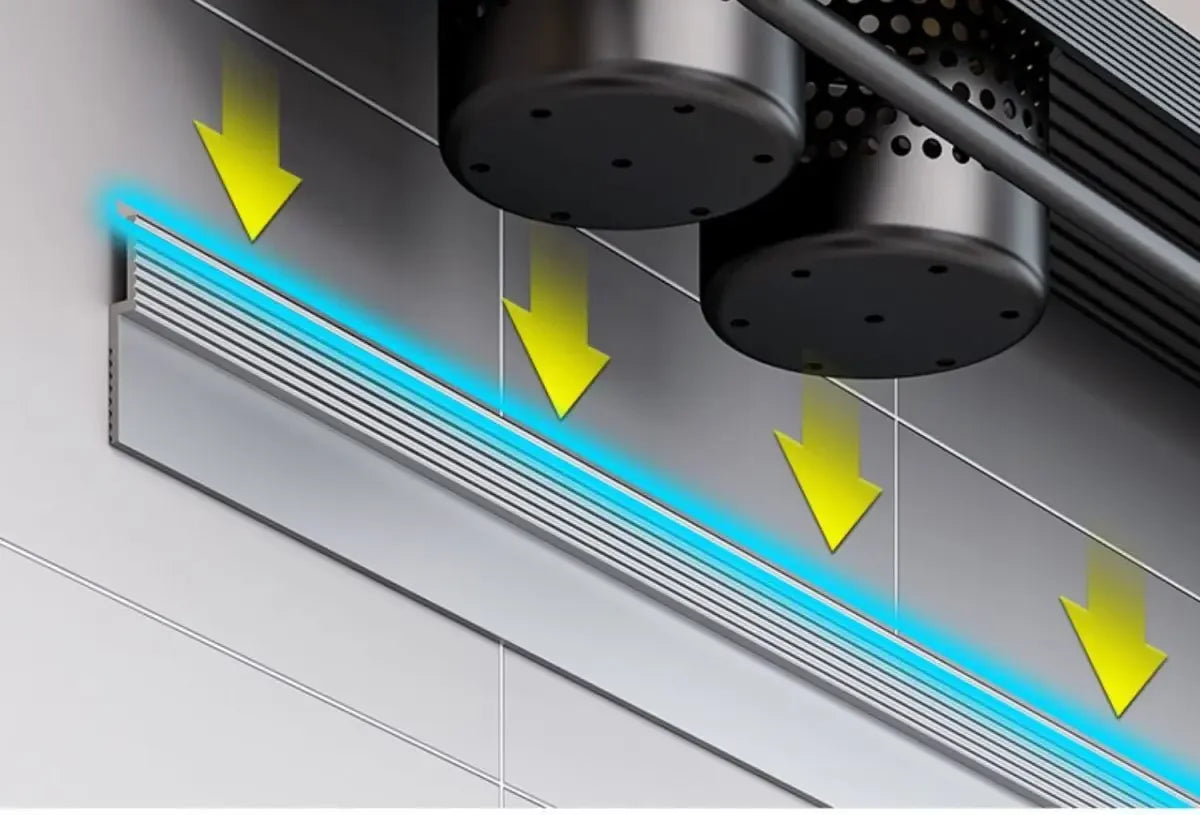 Stainless Steel Kitchen Wall Rack with Hooks & Shelf