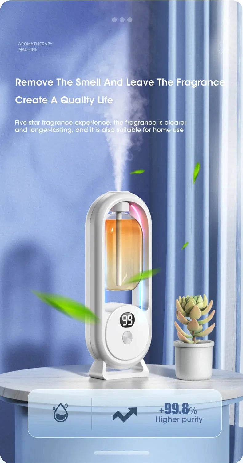 Automatic Nebulizer Essential Oil Diffuser Home Fragrance Machine Kitchen Toilet Deodorizer Perfume Scent Machine