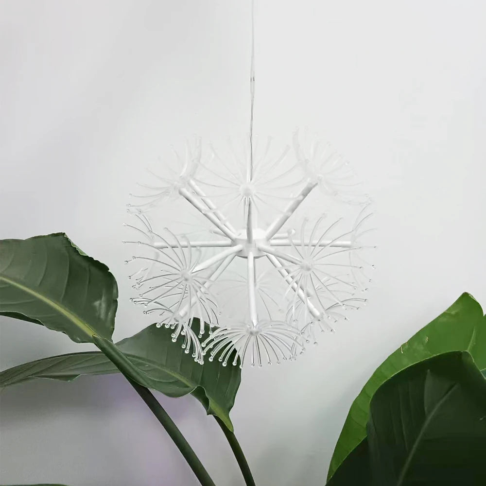 Dandelion Firework Lights 8 Modes 19LED Fairy Starburst Light with Remote Outdoor Decorations for Home, Party, Cafe, Wedding