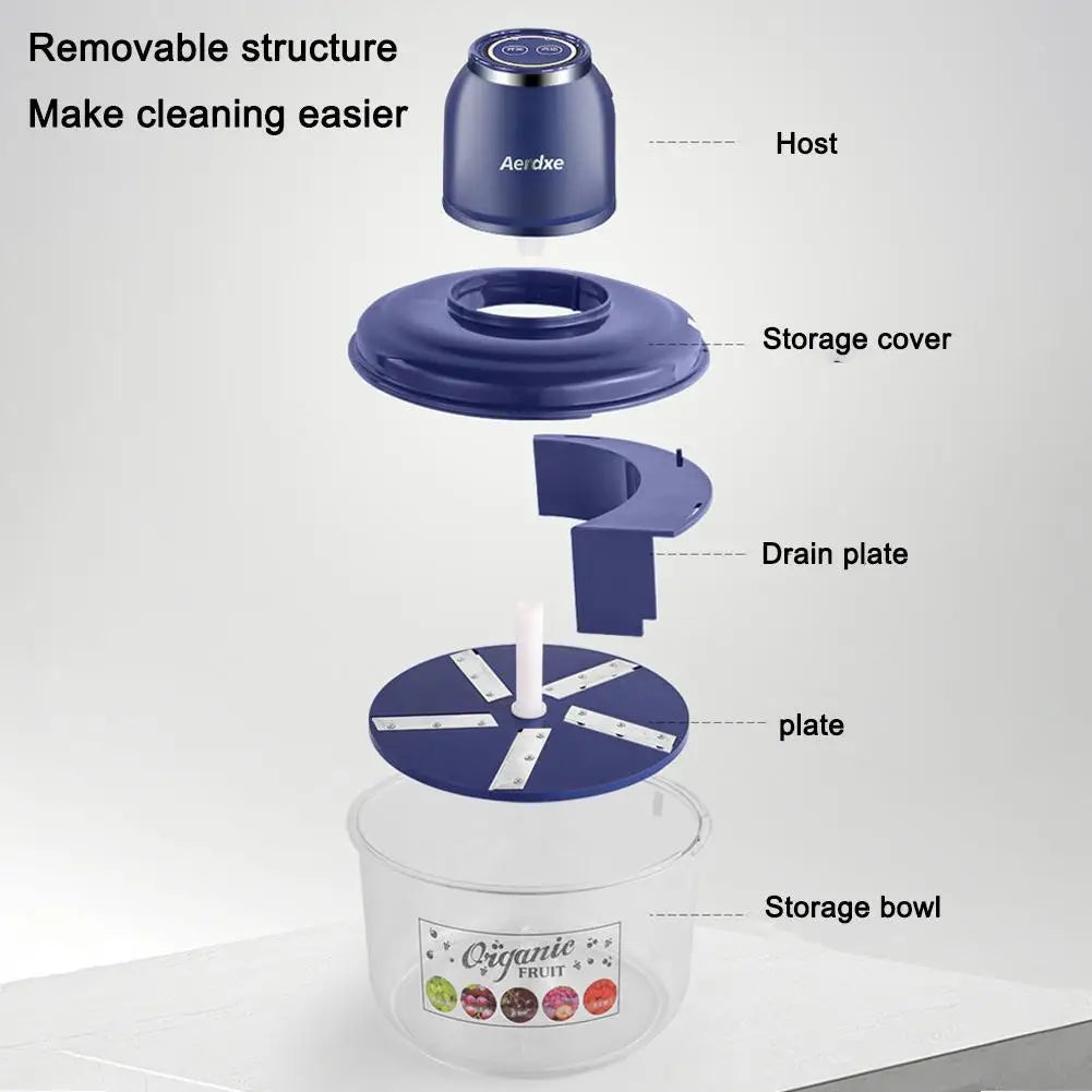 Fruit And Vegetable Peeling Machine Upgraded New Electric Automatic Garlic Peeler Machine, Rechargeable Home Peeler