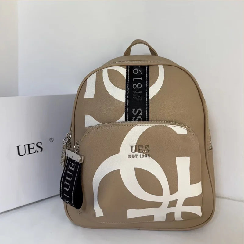 Waterproof Geometric Backpack Unisex Travel Bag