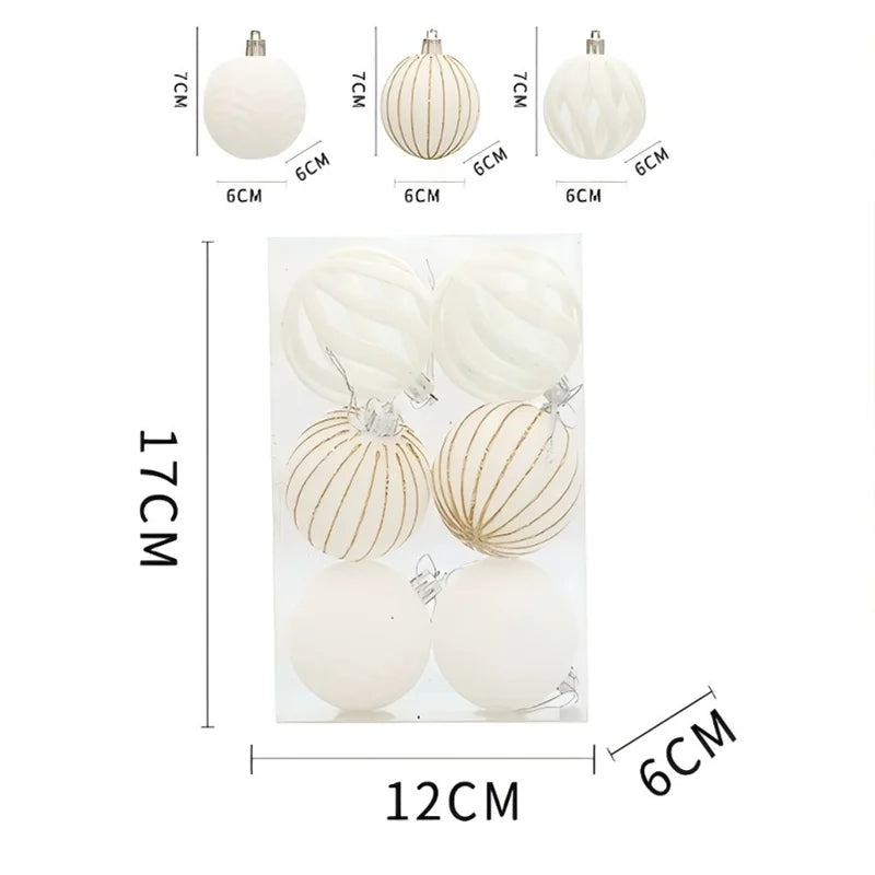 32 Style Christmas Balls Gold Red Christmas Tree Decoration Hanging Bauble Balls Pendant Xmas Party Supplies New Year Gift 2026