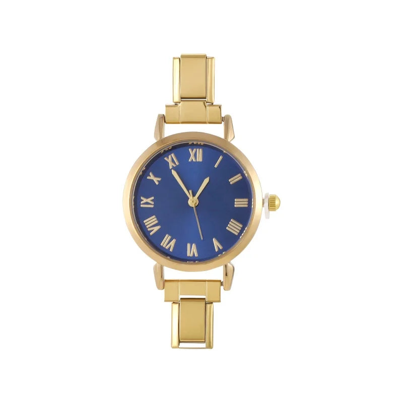 2025 New Fashion 1PC Men Women's Stainless Steel Round Simple Watch Bracelet Bangle For Friend Wife Birthday Gift DIY Jewelry